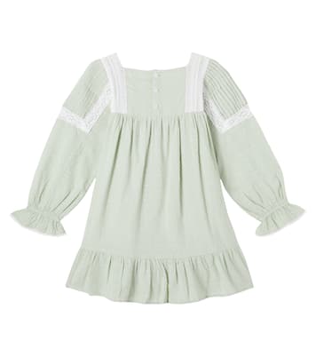 Abito Laureline in cotone con pizzo | Louise Misha