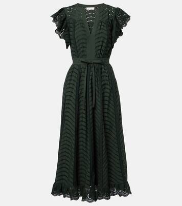 Olga broderie anglaise cotton midi dress | Ulla Johnson