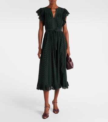 Olga broderie anglaise cotton midi dress | Ulla Johnson