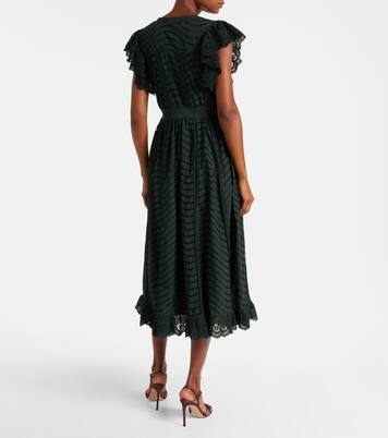 Olga broderie anglaise cotton midi dress | Ulla Johnson