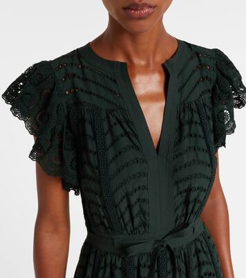 Olga broderie anglaise cotton midi dress | Ulla Johnson