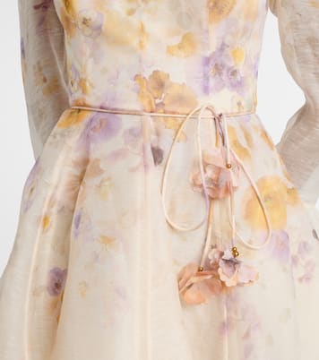 Memento linen and silk minidress | Zimmermann