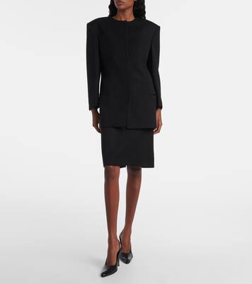 Ribbed-knit wool miniskirt  | Calvin Klein Collection