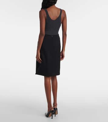 Ribbed-knit wool miniskirt  | Calvin Klein Collection