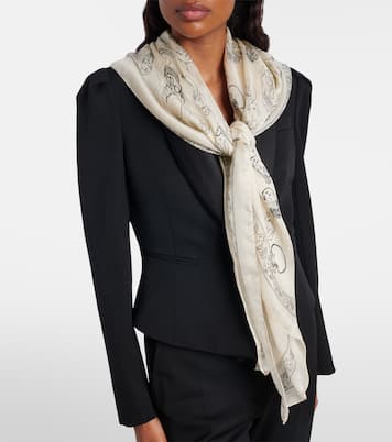 Printed silk scarf | McQueen