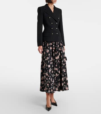 Floral silk-blend charmeuse maxi skirt | Dolce&Gabbana