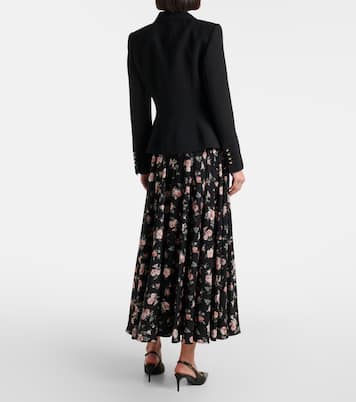 Floral silk-blend charmeuse maxi skirt | Dolce&Gabbana