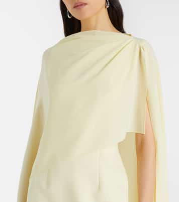 Demetria asymmetric crêpe gown | Roksanda