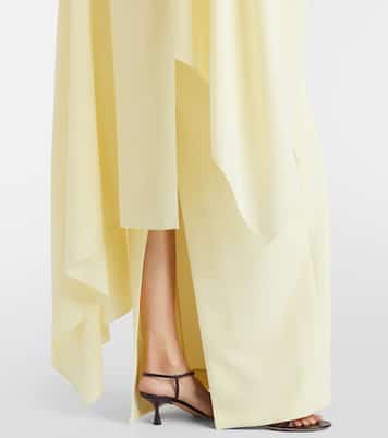Demetria asymmetric crêpe gown | Roksanda