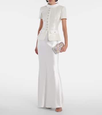 Maxikleid mit Pailletten | Self-Portrait