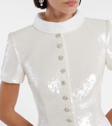 Maxikleid mit Pailletten | Self-Portrait