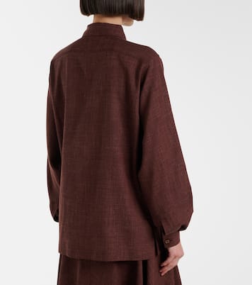 Ida wool, silk, and linen shirt | Loro Piana