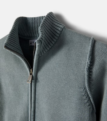 Lance zip-up cotton cardigan | Bonpoint