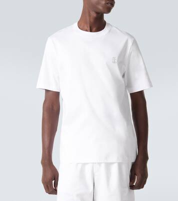 Printed cotton jersey T-shirt | Brunello Cucinelli