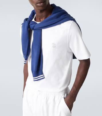 Printed cotton jersey T-shirt | Brunello Cucinelli