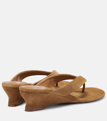 Micro Wedge 40 suede thong sandals | Le Monde Béryl