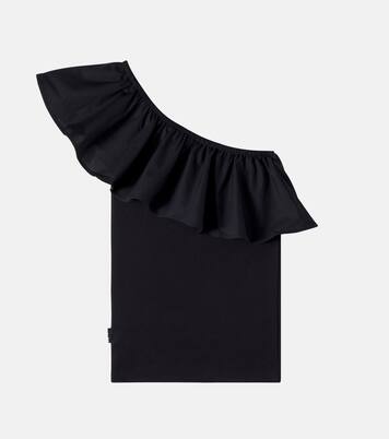 Rebecca ruffled cotton-blend top | Molo
