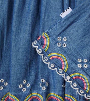 Bernie cotton chambray skirt  | Molo