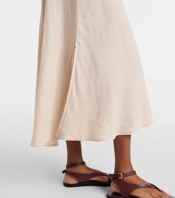 Gonna midi Malina in lino | Velvet