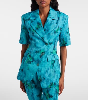 Blazer de organza estampado | Ganni