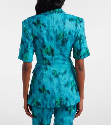 Blazer de organza estampado | Ganni