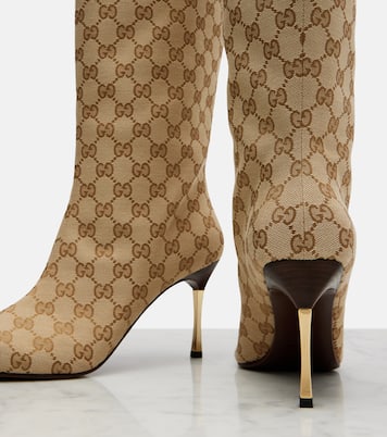 Botas altas Bombshell de lona GG | Gucci