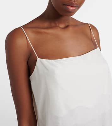 Playful Volumes lace-trimmed silk top | Dorothee Schumacher
