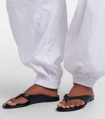 Cotton-blend wide-leg pants | Róhe