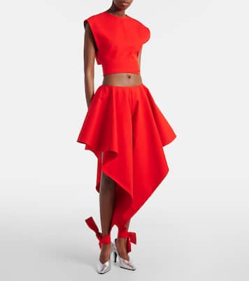 Top court en gabardine de coton | Alaïa