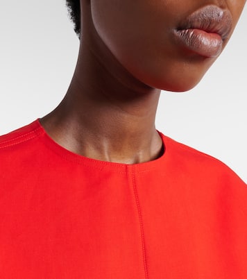 Top court en gabardine de coton | Alaïa