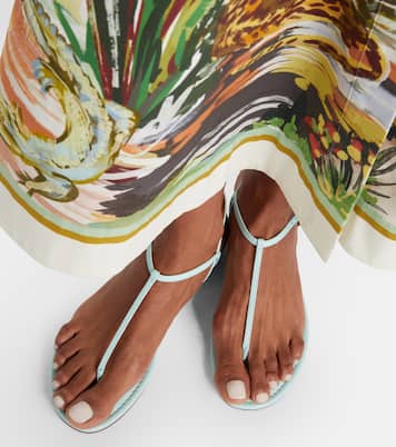 Almost Bare leather thong sandals | Aquazzura