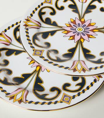 Set Tyrrhenia Tulyps aus zwei Desserttellern | La DoubleJ