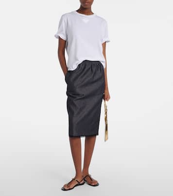 Patent leather thong sandals | Prada