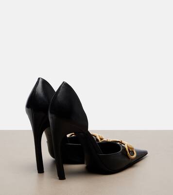 Boulevard Horsebit皮革高跟鞋 | Gucci