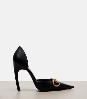 Boulevard Horsebit皮革高跟鞋 | Gucci