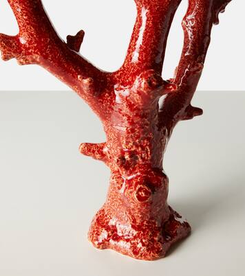 Candelabro Coral de loza | Bordallo Pinheiro
