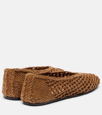 Regency woven suede ballet flats | Le Monde Béryl
