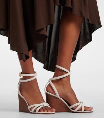 Wedge-Sandalen aus Leder | Gianvito Rossi