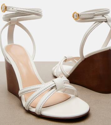 Wedge-Sandalen aus Leder | Gianvito Rossi