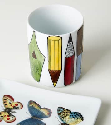 Strumenti Scrittura porcelain pen pot | Fornasetti