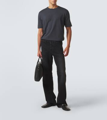 Aktentasche Web Stripe aus Leder | Gucci