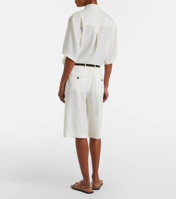 Semi-sheer Bermuda shorts | Toteme