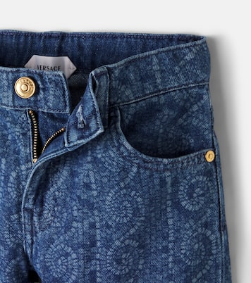 Printed straight jeans | Versace Kids