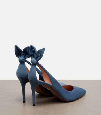 Pumps Bow Tie aus Veloursleder | Aquazzura