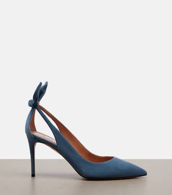 Pumps Bow Tie aus Veloursleder | Aquazzura
