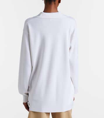 Double L cashmere blend polo sweater | Loewe