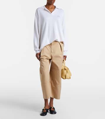 Double L cashmere blend polo sweater | Loewe