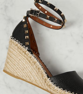 Alpargatas Rockstud Double de piel | Valentino Garavani