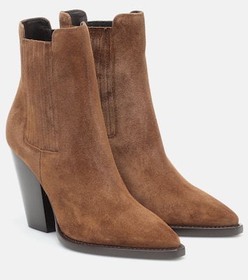 Theo 95 suede ankle boots | Saint Laurent