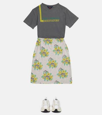 Ladybug floral cotton-jersey skirt | The Animals Observatory